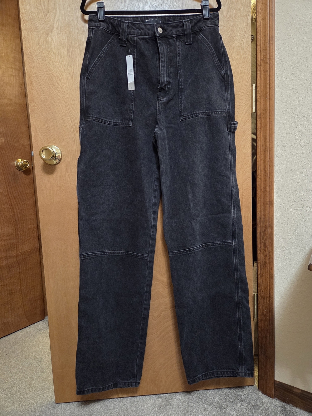 ASOS Black Carpenter Pants Tall